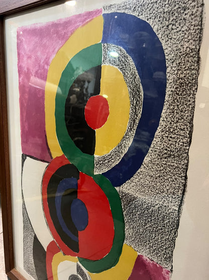 Litografia Original Assinada Sonia Delaunay - Composição Abstrata (48/200)