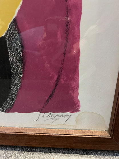 Litografia Original Assinada Sonia Delaunay - Composição Abstrata (48/200)
