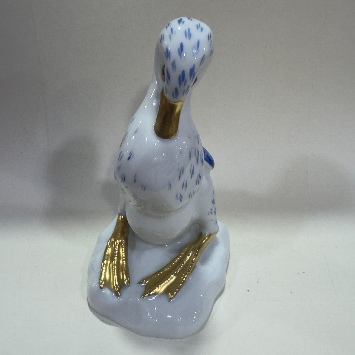 Pato Decorativo Vista Alegre em Porcelana Pintada à Mão
