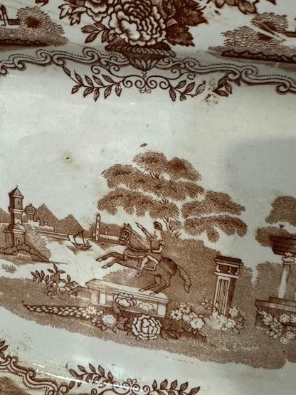 Travessa Antiga Fábrica de Massarelos - Padrão Statue Castanho (C&W)