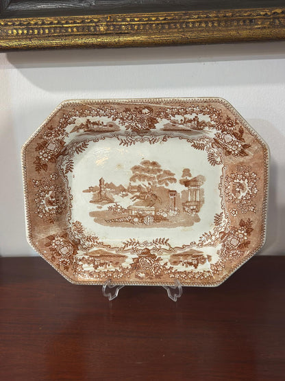 Travessa Antiga Fábrica de Massarelos - Padrão Statue Castanho (C&W)