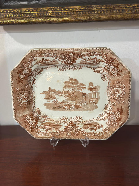 Travessa Antiga Fábrica de Massarelos - Padrão Statue Castanho (C&W)