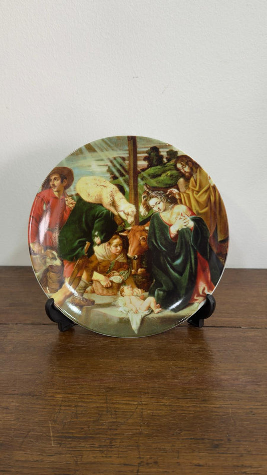 Prato de Natal em Porcelana Vista Alegre — Tema Natividade — Série Limitada 2007