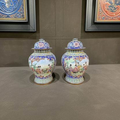 Jarro Chinês Esmaltado Qing – Século XIX | Peça de Museu Rara