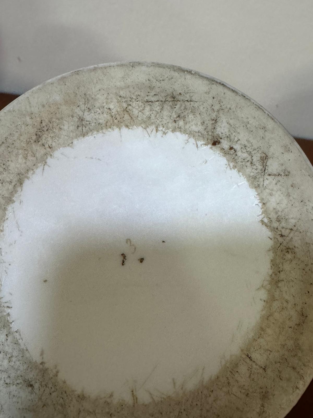 Vaso Cerâmica Decoração Dourada Pássaro - Art Nouveau