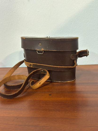 Binóculos Vintage 8x30 com Estojo em Couro - Conjunto Completo de Época