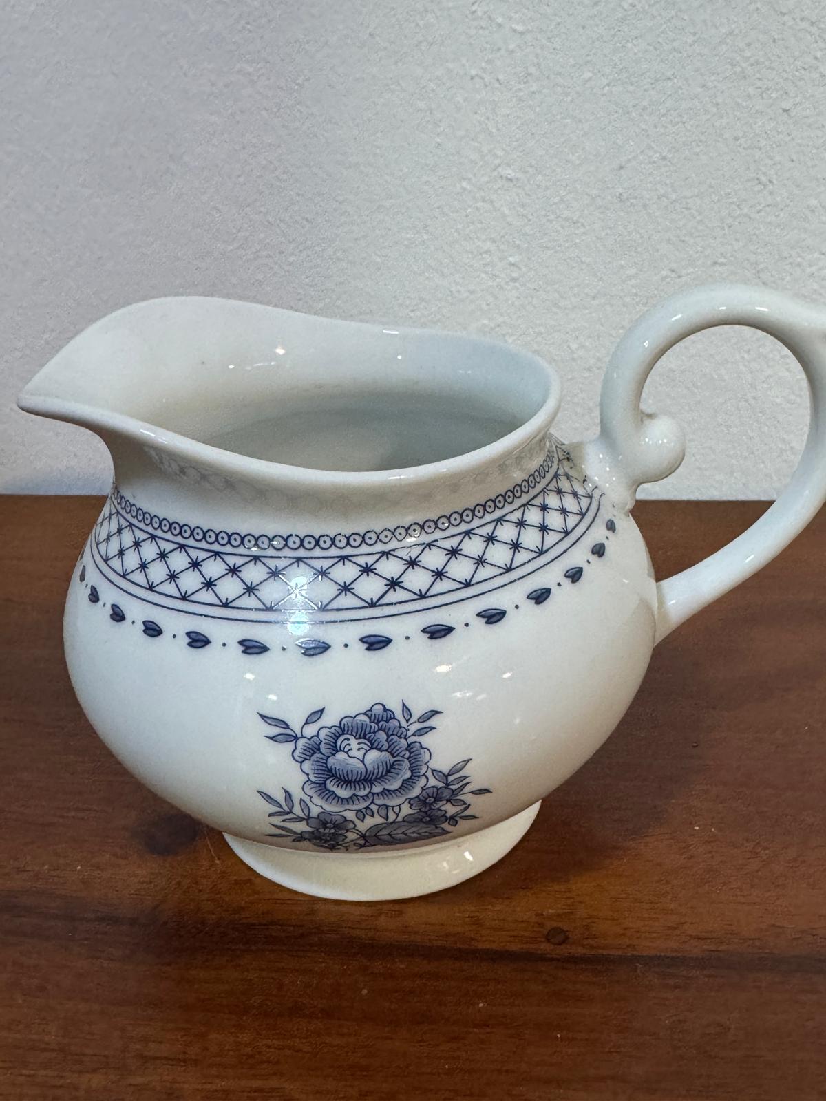 Leiteira Vista Alegre Cozinha Velha - Porcelana Portuguesa Azul e Branco