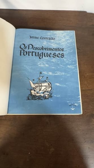 Livro "Os Descobrimentos Portugueses" (Volume I) – Jaime Cortesão (Editora Arcádia)
